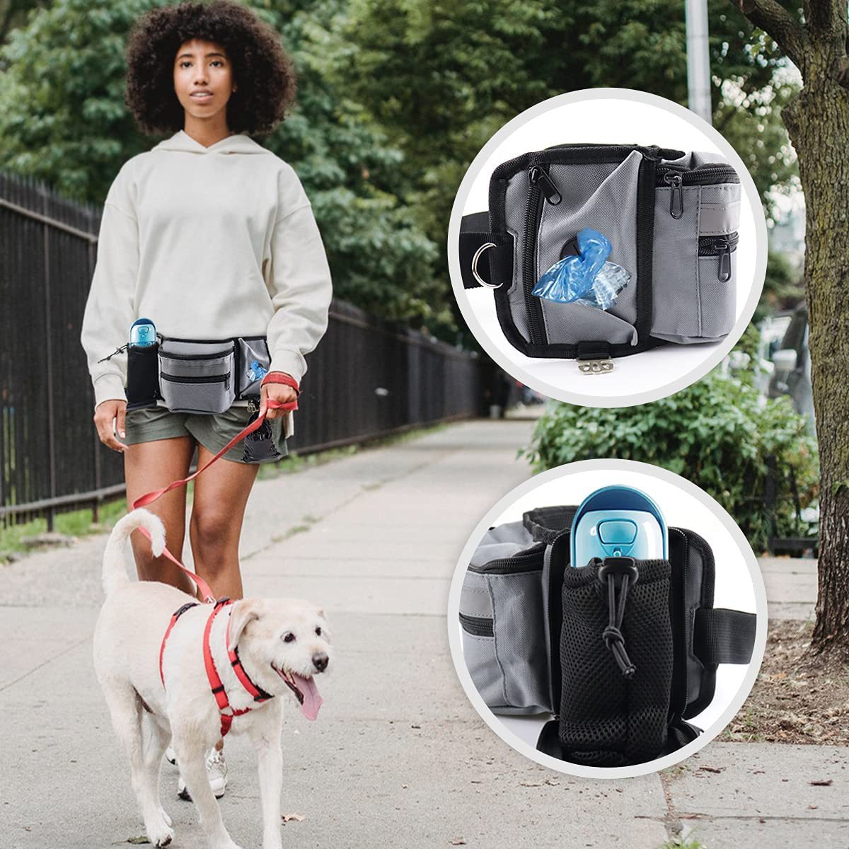 Pet Supplies Rewards - สุนัขรักษากระเป๋าสําหรับการฝึกอบรมกลางแจ้งสุนัขรักษากระเป๋าการฝึกอบรมถุงให้อาหารความจุขนาดใหญ่เทรนเนอร์สัตว์เลี้ยงรางวัลเอวกระเป๋าสุนัขอุปทาน