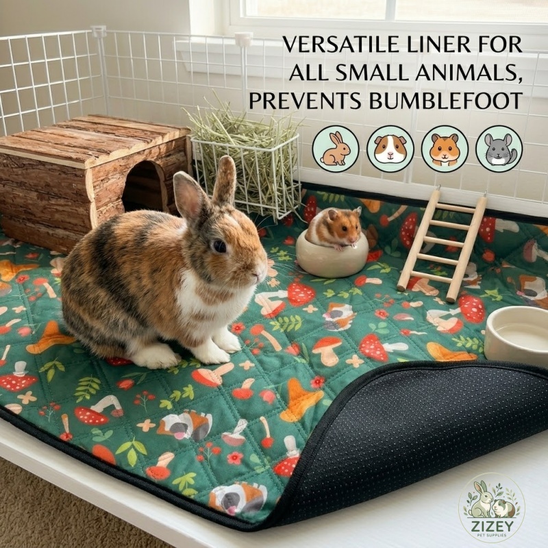 Hedgehog Bedding Liner - แผ่นรองนอนสำหรับหนูแฮมสเตอร์ ซักได้ แผ่นรองฉี่กระต่าย กันลื่น ป้องกันโรคเท้าเปียก สำหรับหนูตะเภา