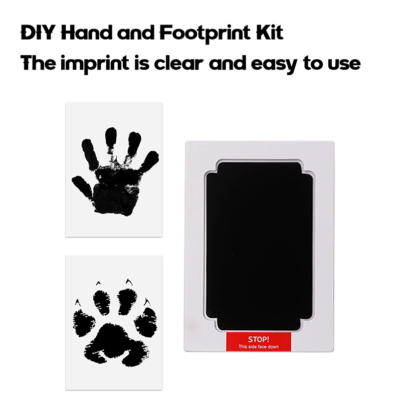 Dog Paw Cleaner - แผ่นหมึกพิมพ์รอยมือรอยเท้าเด็กปลอดสารพิษ ชุดพิมพ์รอยเท้าสัตว์เลี้ยง สุนัข แมว ใช้งานง่าย ไม่เลอะเทอะ